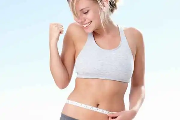 woman happy after fat reduction treatment Leigh-on-Sea